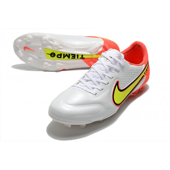 Nike Tiempo Legend 9 Elite FG Soccer Cleats White Orange