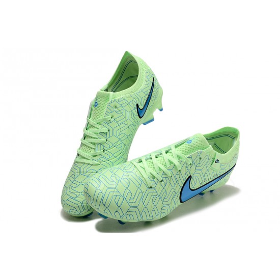 Nike Tiempo Legend 10 Elite FG Low Soccer Cleats Green Blue