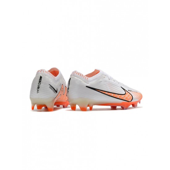 Nike Mercurial Vapor 15 Elite FG White Orange Soccer Cleats