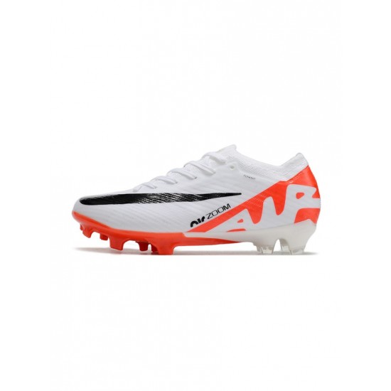 Nike Zoom Mercurial Vapor 15 Elite FG Bright Crimson White Black Soccer Cleats