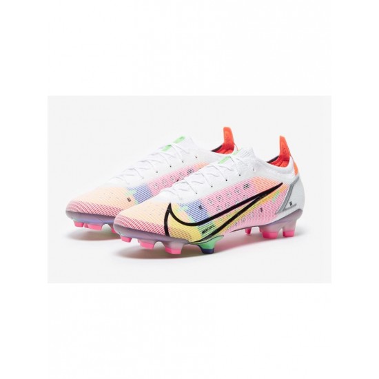 Nike Mercurial Vapor Dragonfly 14 Elite FG White Metallic Silver Dark Raisin Soccer Cleats