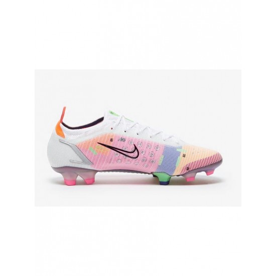 Nike Mercurial Vapor Dragonfly 14 Elite FG White Metallic Silver Dark Raisin Soccer Cleats