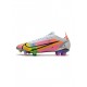 Nike Mercurial Vapor Dragonfly 14 Elite FG White Metallic Silver Dark Raisin Soccer Cleats