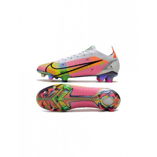 Nike Mercurial Vapor Dragonfly 14 Elite FG White Metallic Silver Dark Raisin Soccer Cleats