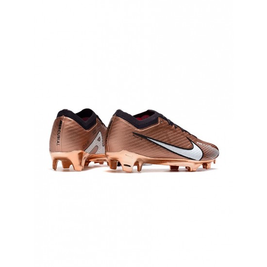 Nike Zoom Mercurial Vapor Xv Elite FG Firm Ground Metallic Copper White Soccer Cleats