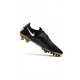 Nike Phantom Gt K Leather Tech Craft FG Black White Pro Gold Metallic Gold Soccer Cleats