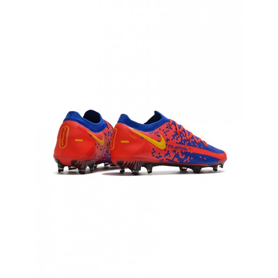 Nike Phantom Gt Elite FG Blue Red Yellow  Soccer Cleats