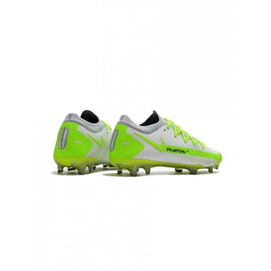 Nike Phantom Gt Elite FG White Volt  Soccer Cleats