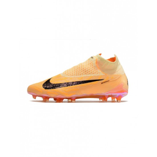 Nike Phantom Gx Elite Df FG Blaze Citron Tint Burgundy Crush Soccer Cleats