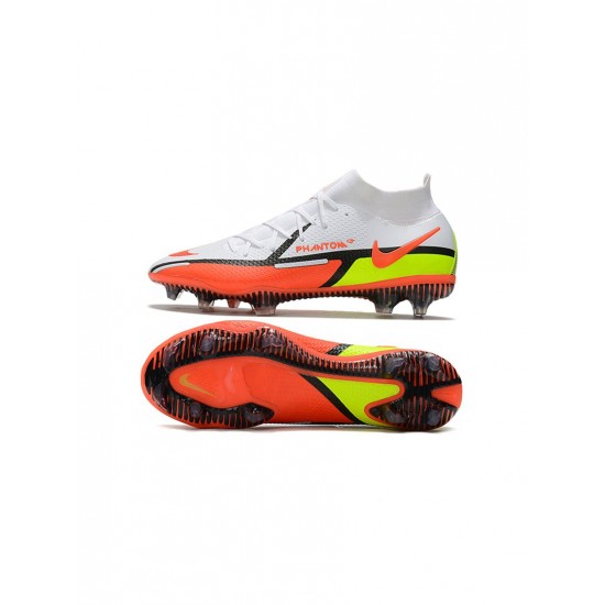 Nike Phantom Gt Ii Elite Df FG White Black Bright Crimson Black Soccer Cleats