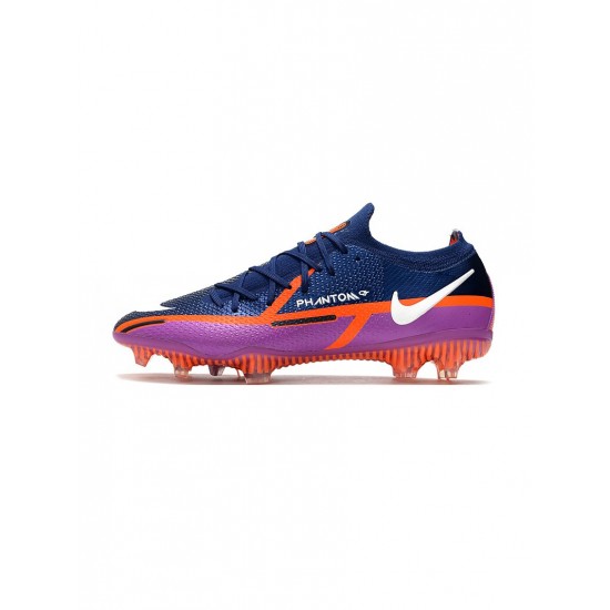 Nike Phantom Gt Ii Elite FG College Navy White Vivid Purple Bright Crimson Soccer Cleats