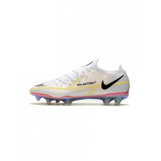 Nike Phantom Gt Ii Elite FG White Black Bright Crimson Pink Soccer Cleats