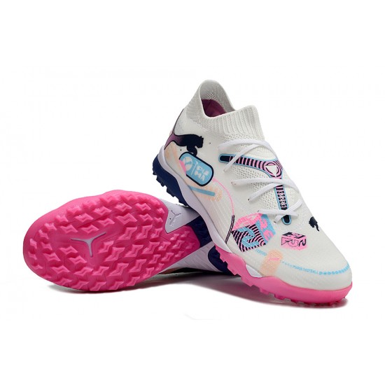 Puma Future 7 Ultimate TF Mens White and Pink  