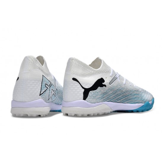 Puma Future 7 Ultimate TF White Blue Mens  