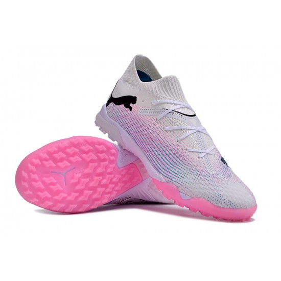 Puma Future 7 Ultimate TF White Pink Mens  