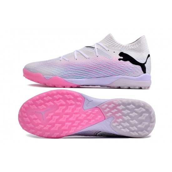 Puma Future 7 Ultimate TF White Pink Mens  