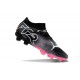 Sale Puma Future FG Black Grey Mens Soccer Cleats