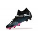 Sale Puma Future FG Mens Black Pink Soccer Cleats