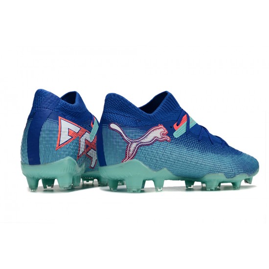 Sale Puma Future FG Mens Blue Soccer Cleats