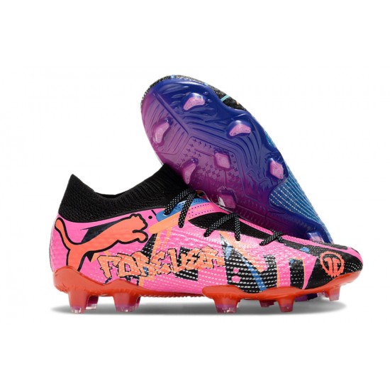 Puma Future FG Mens Pink Blue