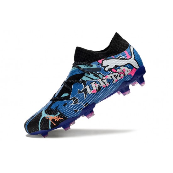 Puma Future FG Mens Pink Blue  