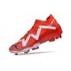 Sale Puma Future FG Red White Mens Soccer Cleats