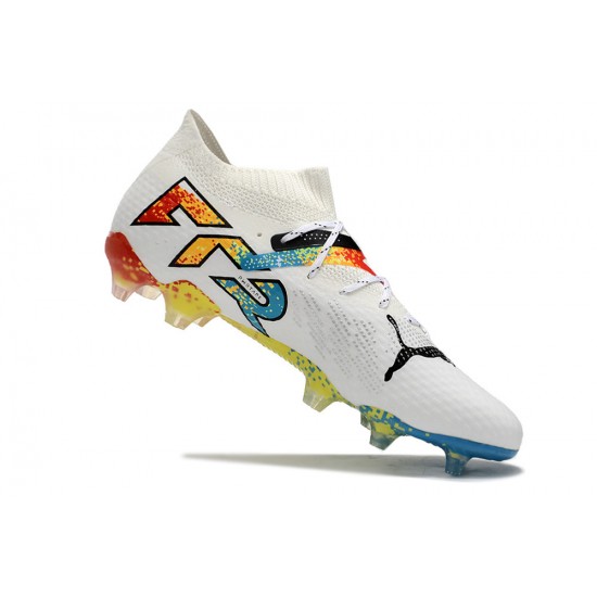 Puma Future FG White Multi Mens  