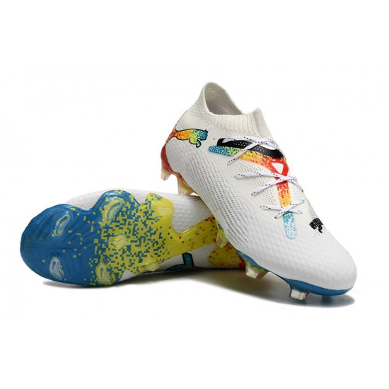 Puma Future FG White Multi Mens  