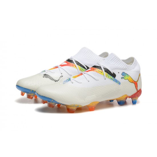 Puma Future FG White Orange Mens