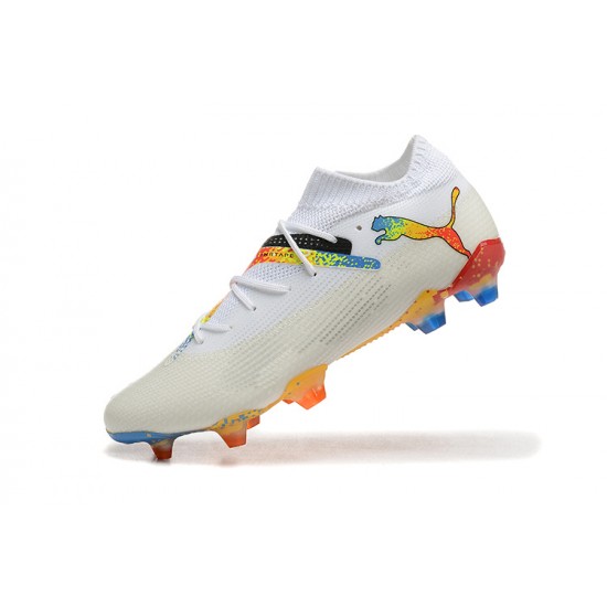 Puma Future FG White Orange Mens