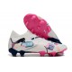 Sale Puma Future FG White and Pink Mens Soccer Cleats