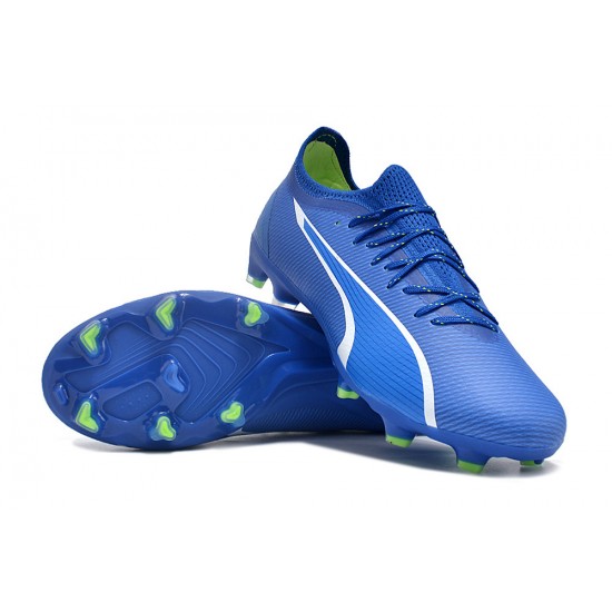 Puma Ultra Ultimate FG Blue White Mens