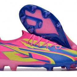 Puma Ultra Ultimate FG Mens Pink Blue  