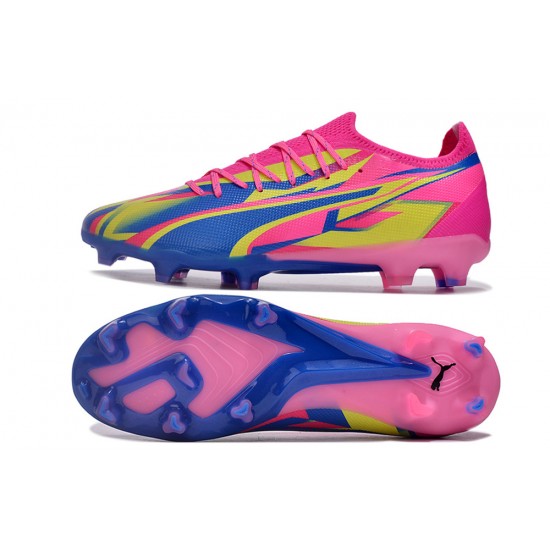 Puma Ultra Ultimate FG Mens Pink Blue  