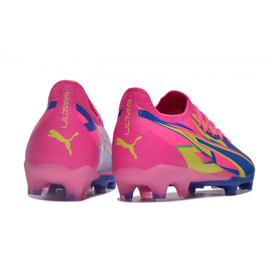 Puma Ultra Ultimate FG Mens Pink Blue