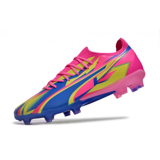 Puma Ultra Ultimate FG Mens Pink Blue  