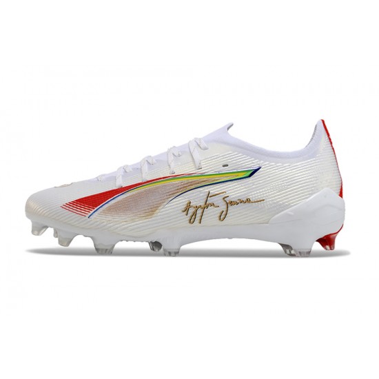 Puma Ultra Ultimate FG Mens White and Gold