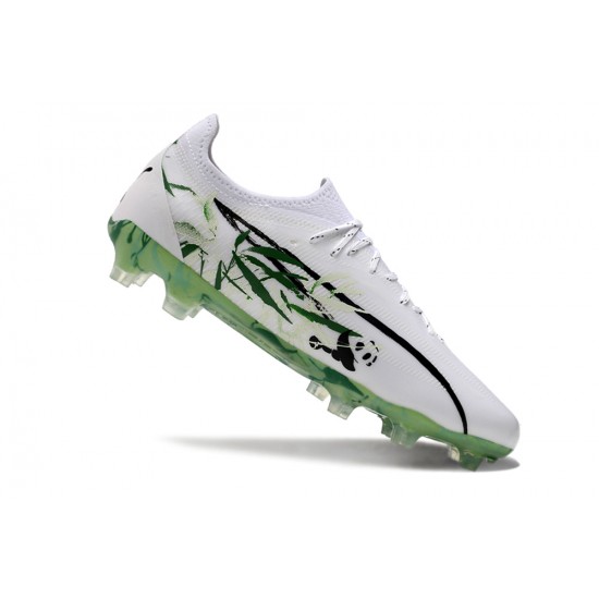 Puma Ultra Ultimate FG Mens White and Green  