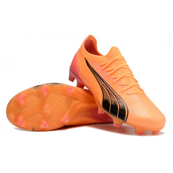 Puma Ultra Ultimate FG Orange Black Mens  