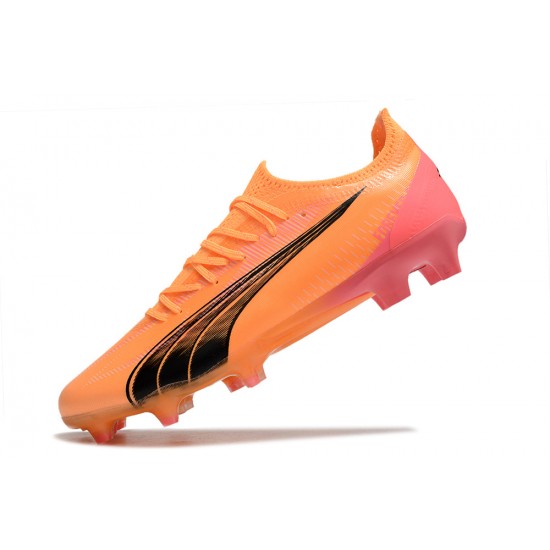 Puma Ultra Ultimate FG Orange Black Mens