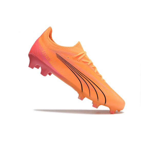 Puma Ultra Ultimate FG Orange Black Mens