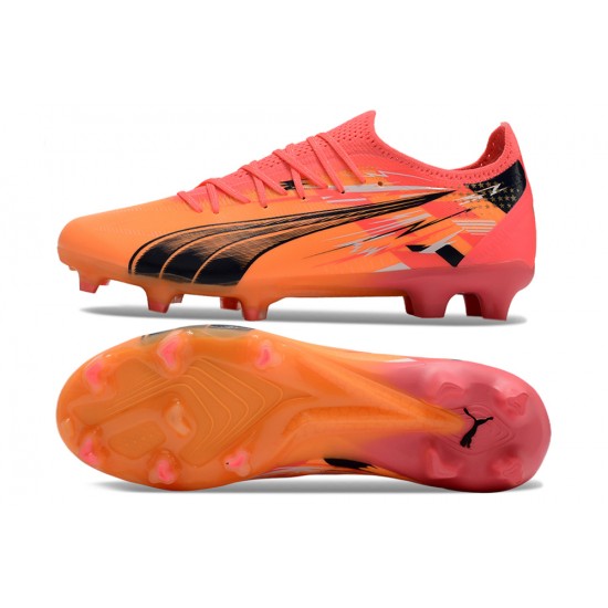 Puma Ultra Ultimate FG Orange Pink Mens