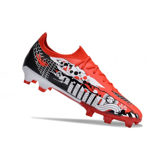 Puma Ultra Ultimate FG Red Black Mens  