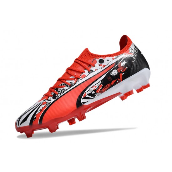 Puma Ultra Ultimate FG Red Black Mens  