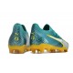 Puma Ultra Ultimate FG Teal Yellow Mens  