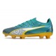 Puma Ultra Ultimate FG Teal Yellow Mens