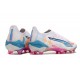 Puma Ultra Ultimate FG White and Blue Mens  