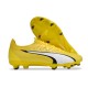 Puma Ultra Ultimate FG Yellow White Mens