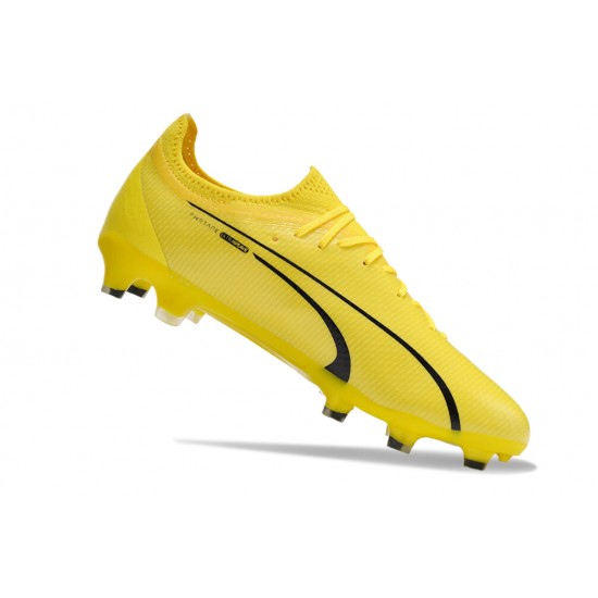 Puma Ultra Ultimate FG Yellow White Mens  