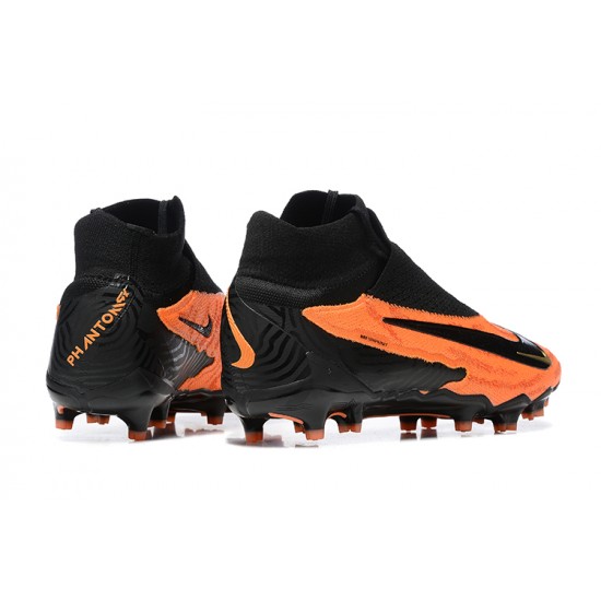 Nike Phantom GX Elite FG High Top Soccer Cleats Orange Black